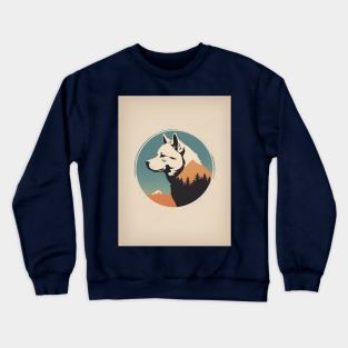 Akita Dog 4 - Japanese Retro Style Crewneck Sweatshirt